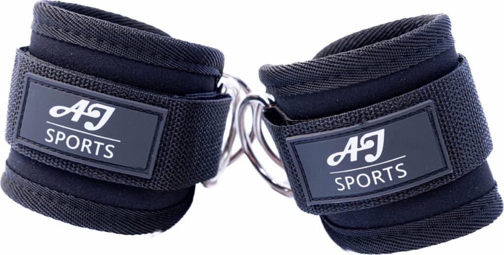 ankle straps close up voorkant logo