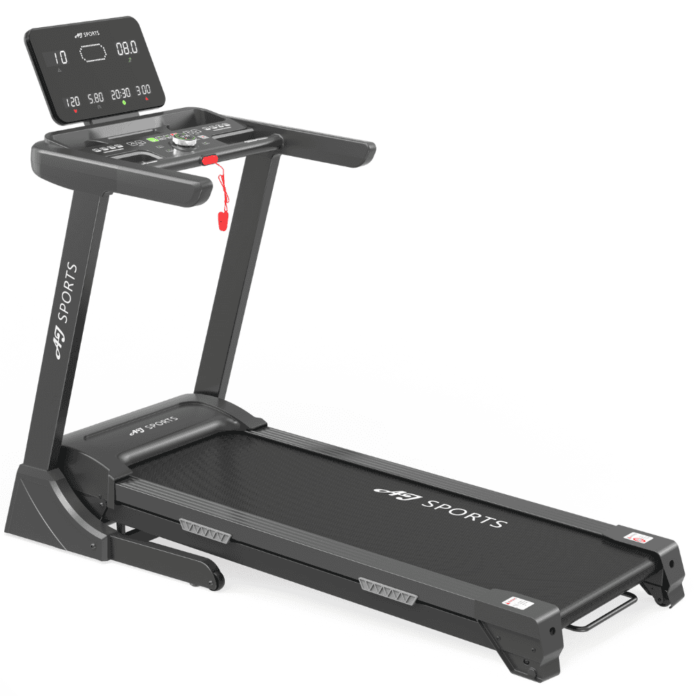 Loopband met digitale display voor thuisfitness.