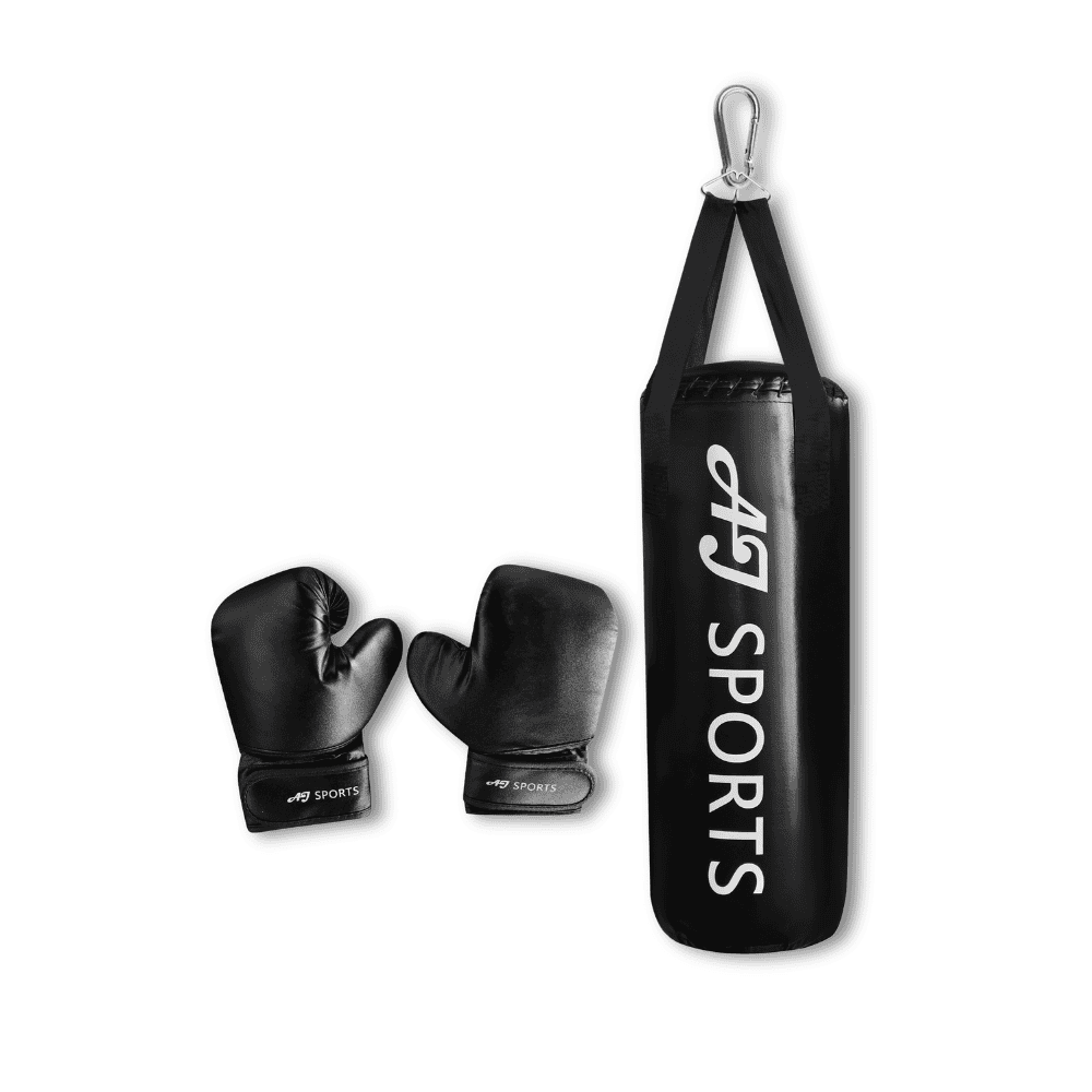 Kinder bokszak set met handschoenen en hangende zak voor jonge boksers.
