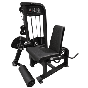 vooraanzicht zwarte leg extension
