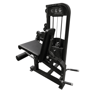 Achteraanzicht zwarte leg extension